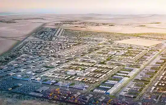 Strategically located near Muscat, Khazaen integrates a free zone, logistics park, and industrial city with multimodal transport access.